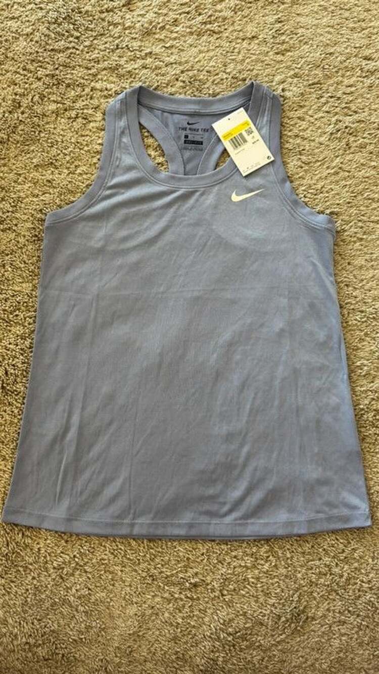 Nike Dri-FIT The Nike Tee Racerback Tank Top Lavender Women's S Lightweight